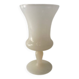 Pink alabaster stone vase, 1960