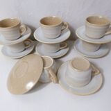 8 tasses en grès vintage