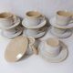 8 tasses en grès vintage