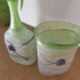 Vase et gobelet en verre Kosta Boda Suède