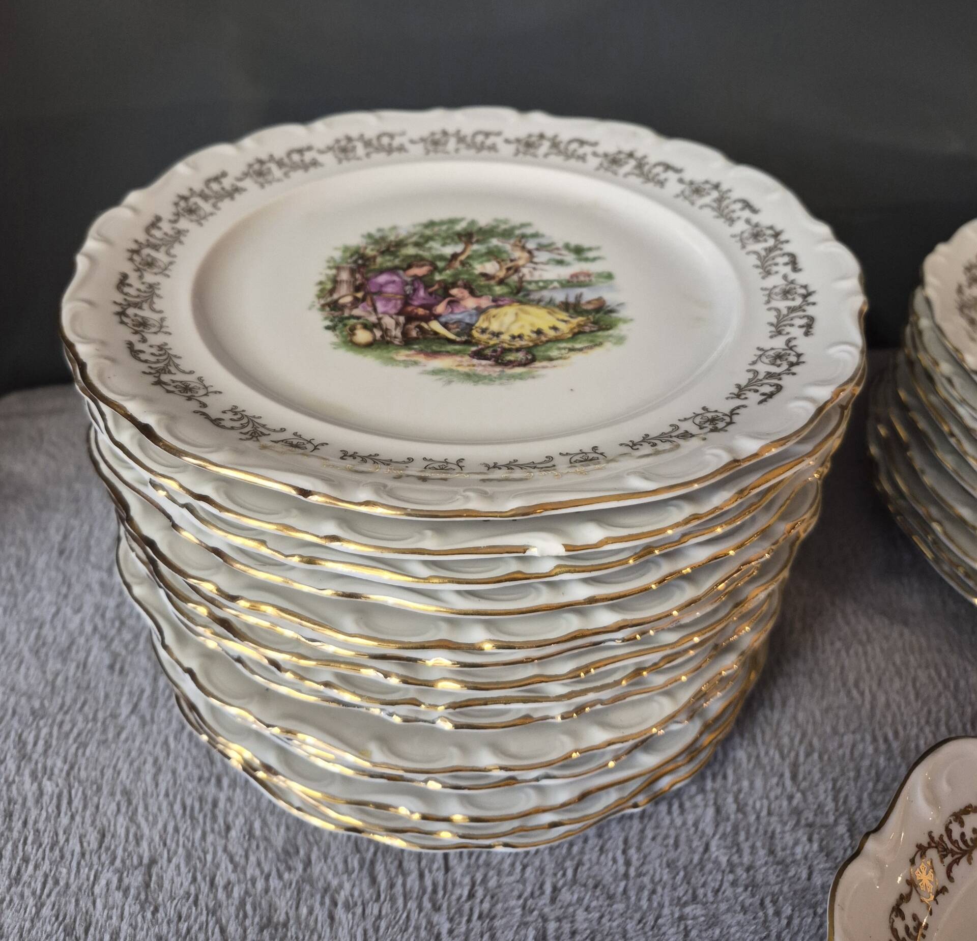 Service de vaisselle Fragonard porcelaine de Bavière Années 50/60