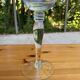 Large vase on a giant pedestal in transparent glass — Chalice style / Medic