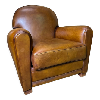 Club armchair in leather house grange