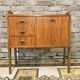 Small Scandinavian chest of drawers with compass feet, 1960s