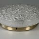 1960s 1970s Ceiling Lamp Ice Glass Doria Germany Space Age Design