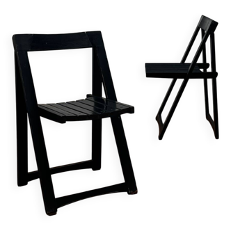 Pair of black Aldo Jacober chairs