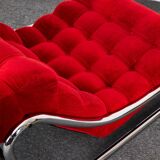 Fauteuil lounge vintage rouge Impala par Gillis Lundgren pour IKEA, Suède, 1970