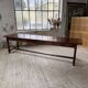 Table XXL noyer massif foncé 3m