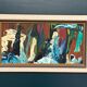 Huile sur panneau d'origine suédoise – “Composition” monogrammée “O”