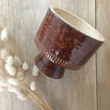 Glazed ceramic stand cup