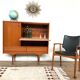 Scandinavian high sideboard in teak 1960s