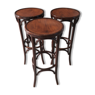 Lot 3 stools of bistrot bar vintage 1960s