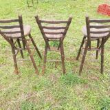 Wooden bar stools