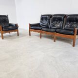 Ensemble de canapés brutalistes vintage, années 1970