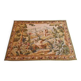 Aubusson Tapestry: Greenery with Fairies.