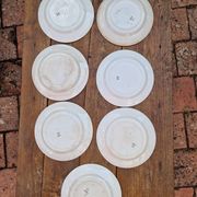 Set of 7 Flat Plates Holly Model HB