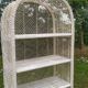 70s rattan shelf
