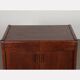 Commode en bois et opaline des années 1960