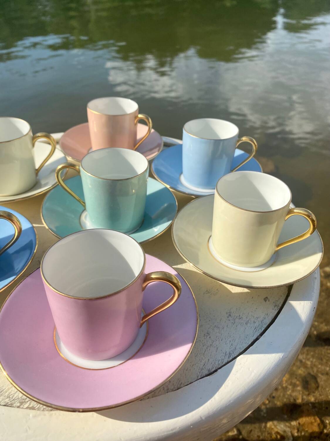 Raynaud et Co multicolor coffee cup set