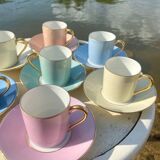 Raynaud et Co multicolor coffee cup set