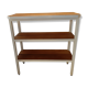 Industrial console iron and exotic wood