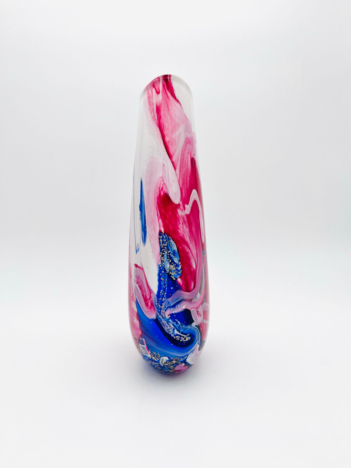 Oball Murano Vase - Sommerso - 24k Gold - Labeled - H30cm/3.4kg
