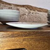 Set of Cérabel porcelain soup and dinner plates from Baudour