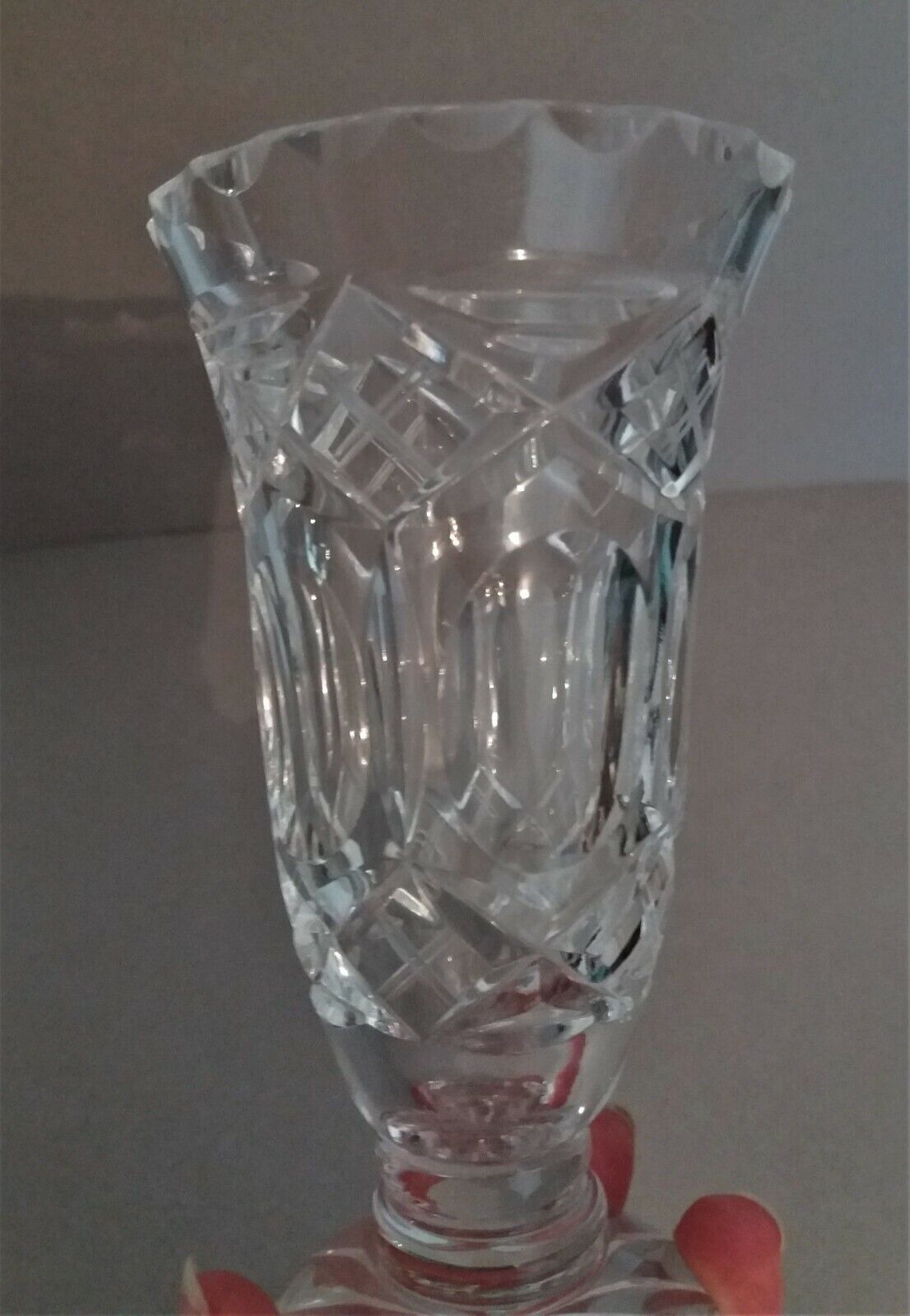 Vase cristal taillé années 50-60