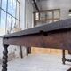 Solid oak table 1900 drapery style XL 280cm with extensions