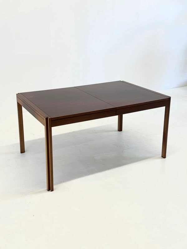 Table à manger vintage 4D en bois par Angelo Mangiarotti pour Molteni