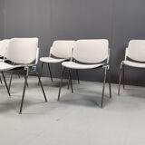 Vintage Dsc 106 side chairs by Giancarlo Piretti for Castelli, set of 6