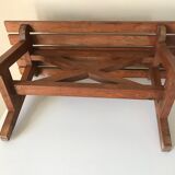 Vintage oak bench years 60
