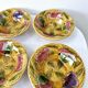 8 cups bowls + salad bowl vintage barbotine fruit sarreguemines