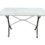 60s Parisian cast iron and marble bistro table