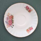 Coffee cup flowers autumn