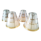 4 Globes, lampshades for Art Deco chandelier