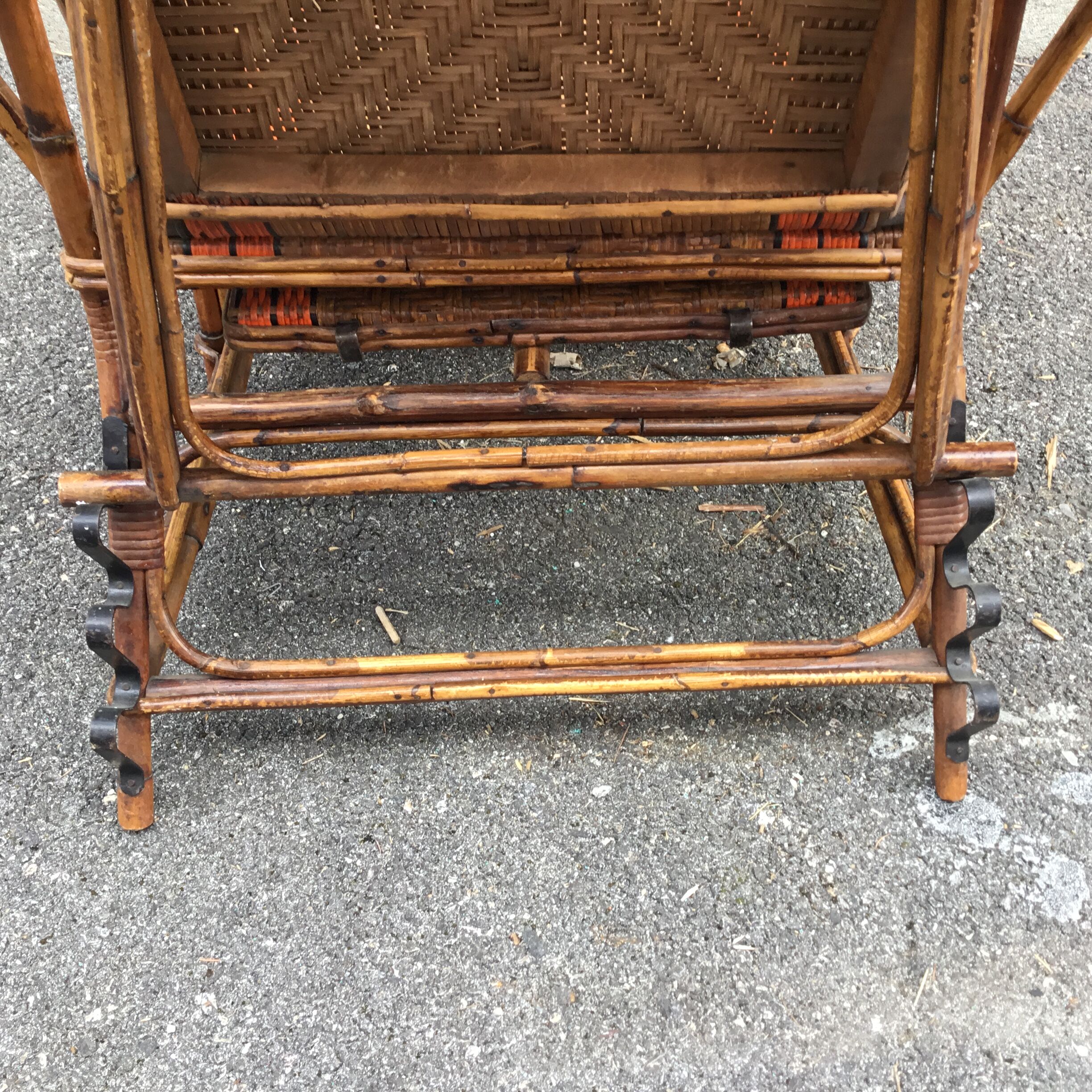 Wicker relax armchair