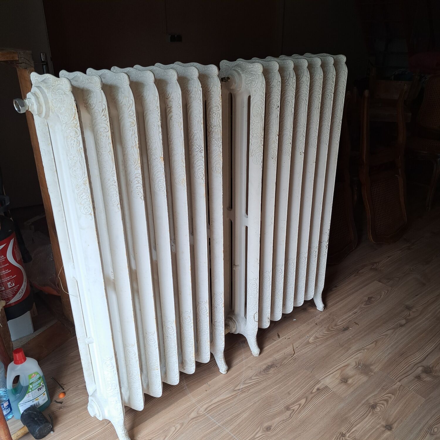 Old cast iron radiators