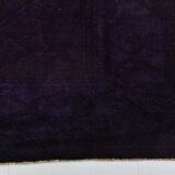 7x10 Dark Purple Turkish Vintage Rug, 215x292 Cm