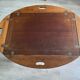 NAUTICAL STYLE FOLDING COFFEE TABLE WITH MAHOGANY BUTLER TOP