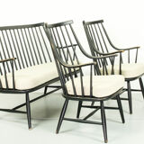 Model Grandessa armchairs and matching sofa by Lena Larsson for Pastoe & Nesto, 1959, Set of 3