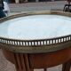 Gueridon side table old marble top vintage xxeme