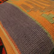 Housse de coussin Kilim rayé fait à la main 37x40cm