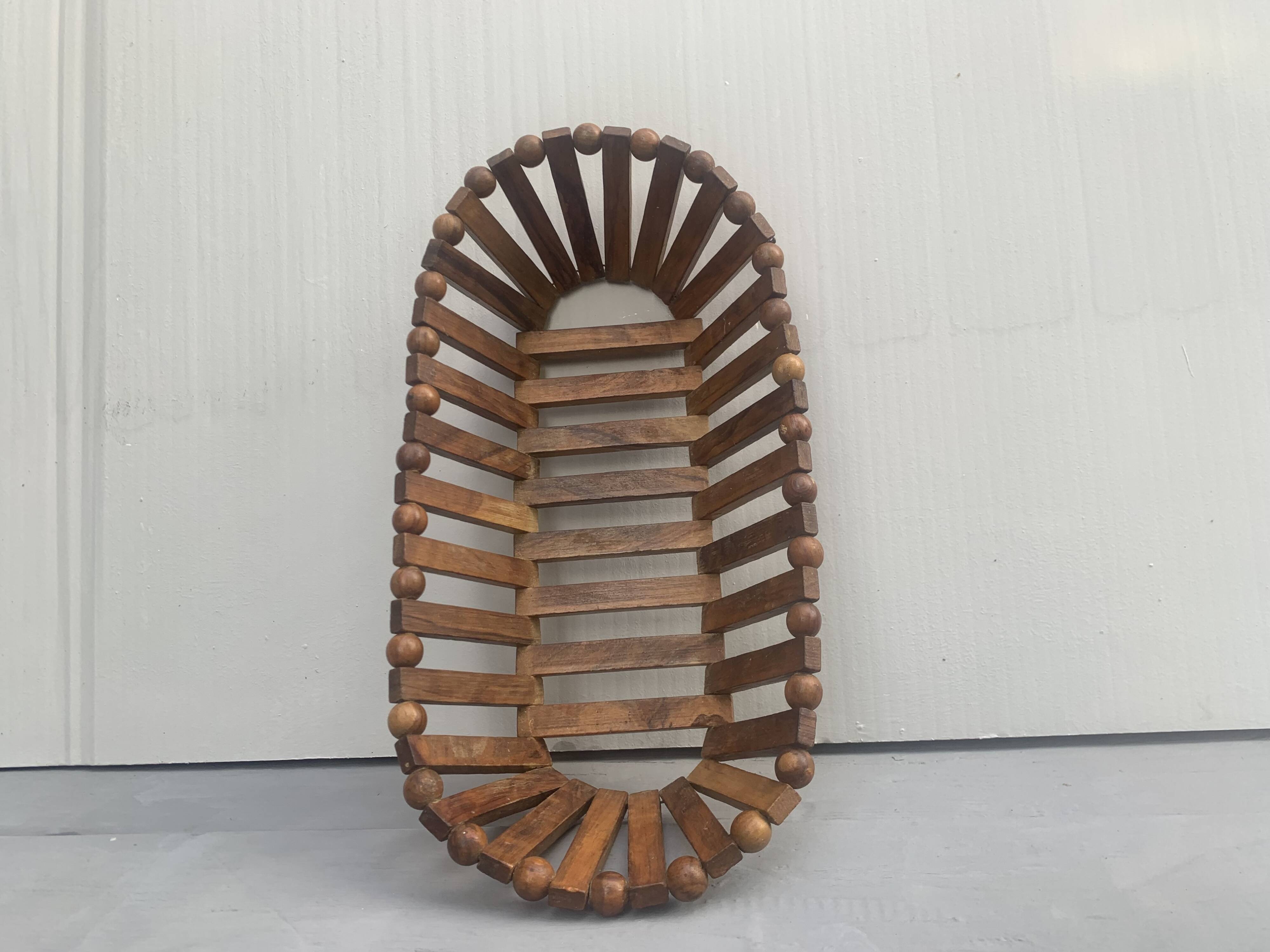 Scandinavian style wooden fruit bowl