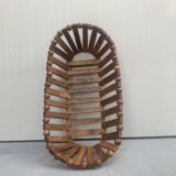Scandinavian style wooden fruit bowl