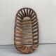 Scandinavian style wooden fruit bowl