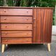 Commode buffet scandinave en acajou des années 50