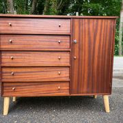 Scandinavian mahogany buffet sideboard from the 1950s.