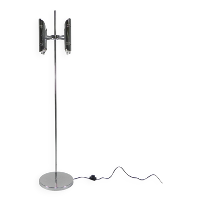 Mid-century vintage space age chrome floor lamp, 1960s