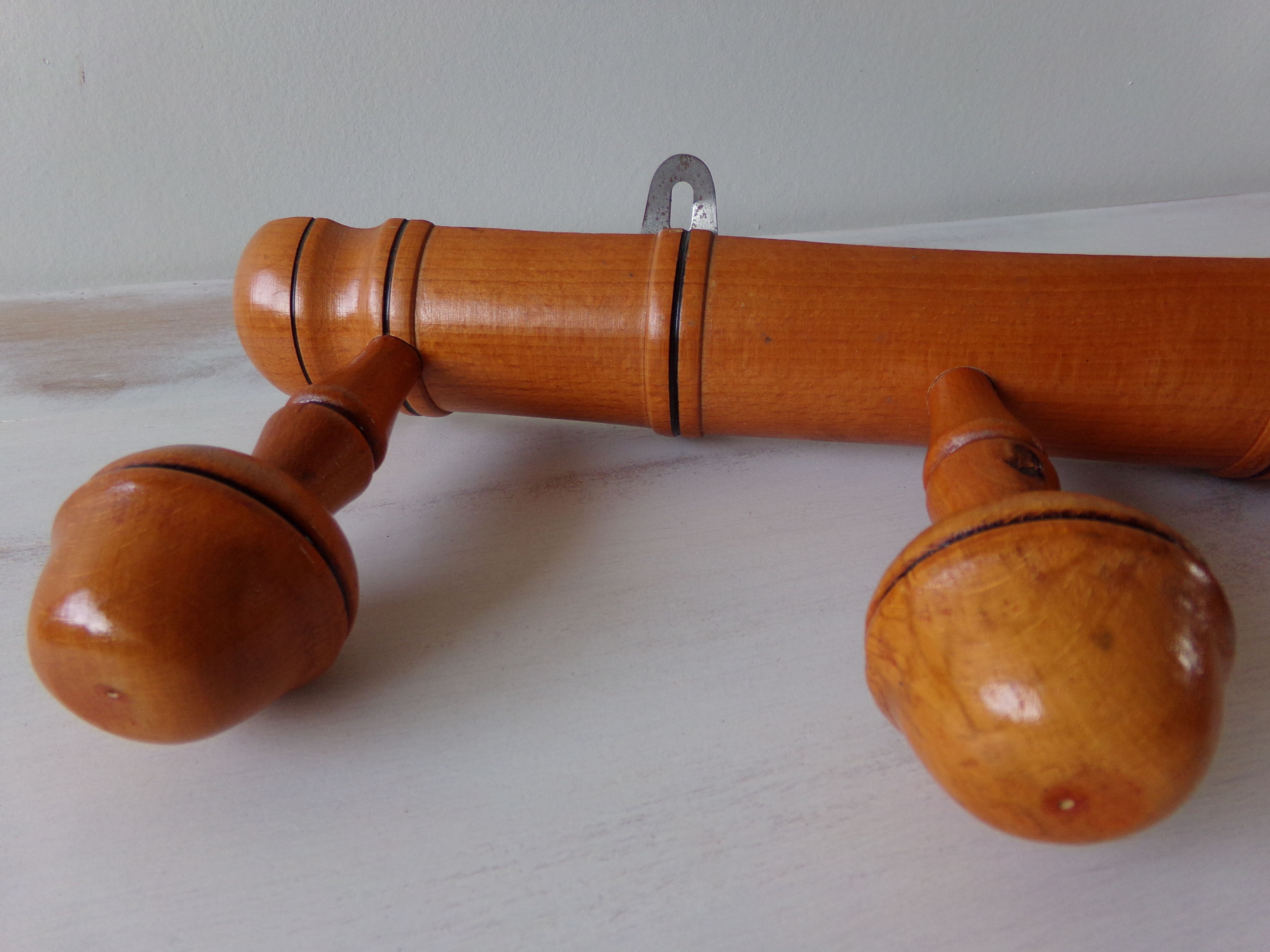 Coat racks or wooden hats 70s